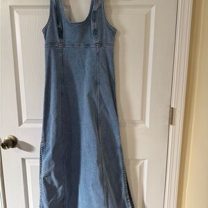 American Eagle Outfitters Light Blue Denim Dress
